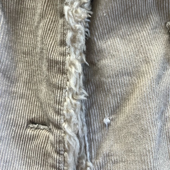 Women's Tan Jacket with Faux Fur Lining - Picture 5 of 5